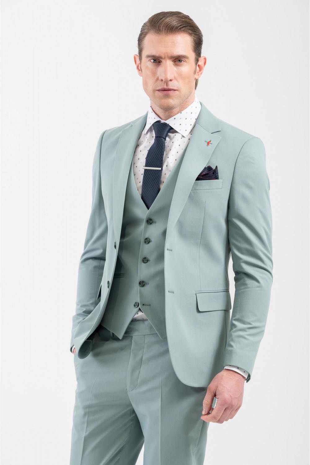 VITTORIO SUIT SLIM FIT ROSSI MINT 100-25-ROSSI
