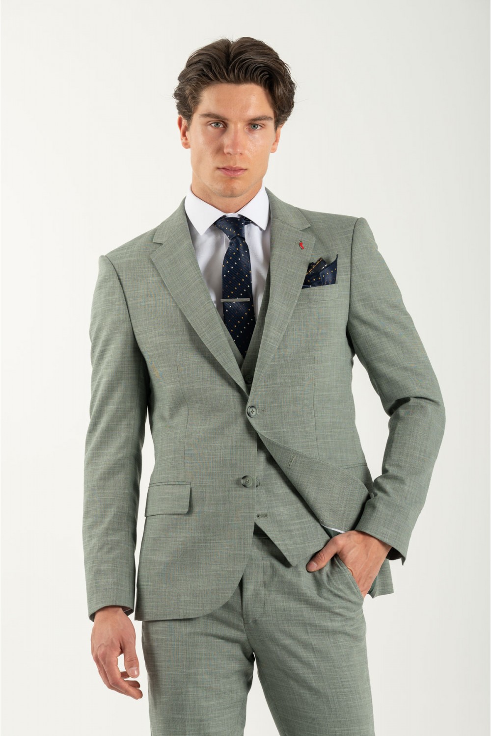 VITTORIO SUIT SLIM FIT ROMA GREEN 100-26-ROMA