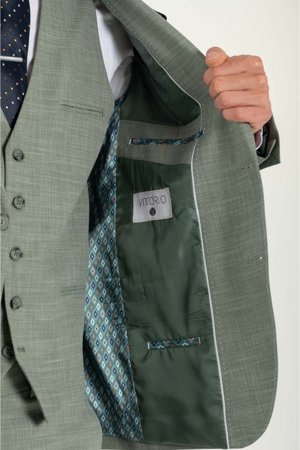 VITTORIO SUIT SLIM FIT ROMA GREEN 100-26-ROMA