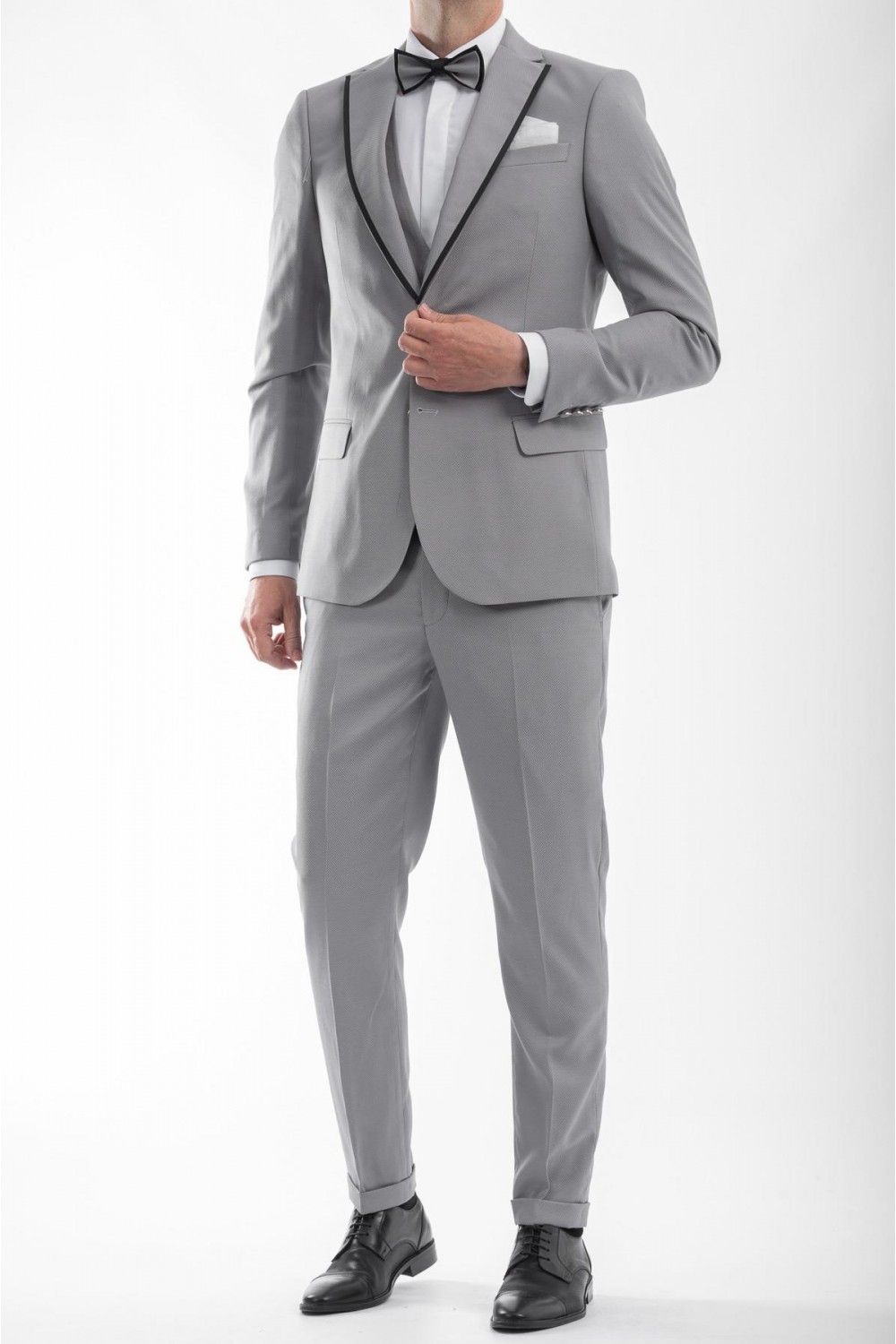 VITTORIO WEDDING SUIT SLIM FIT VENEZZIA GREY 100-24-VENEZZIA