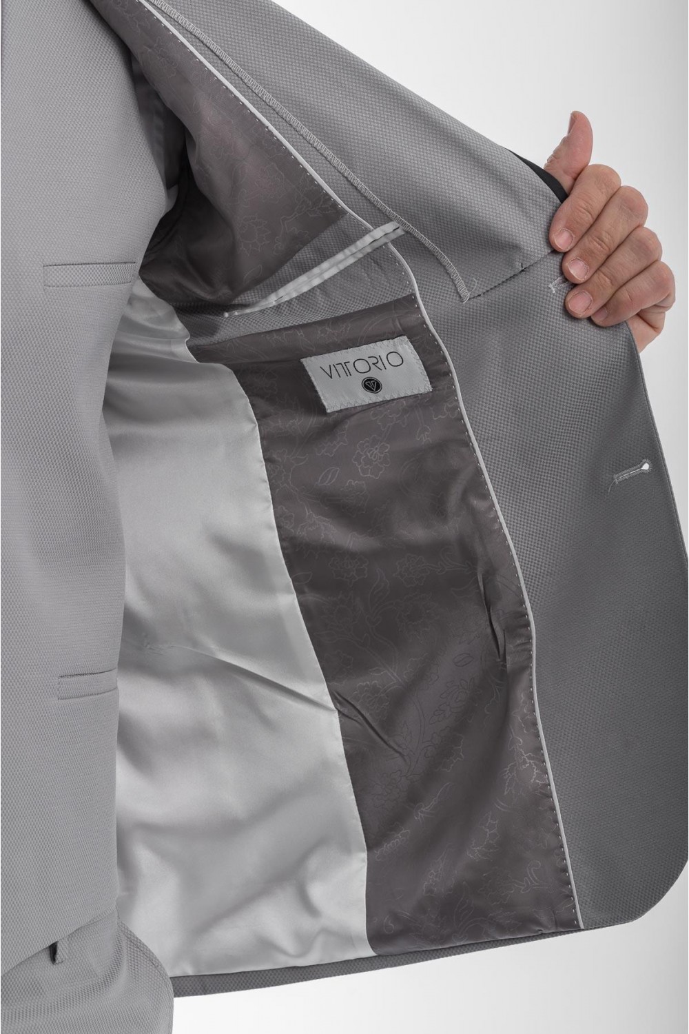 VITTORIO WEDDING SUIT SLIM FIT VENEZZIA GREY 100-24-VENEZZIA
