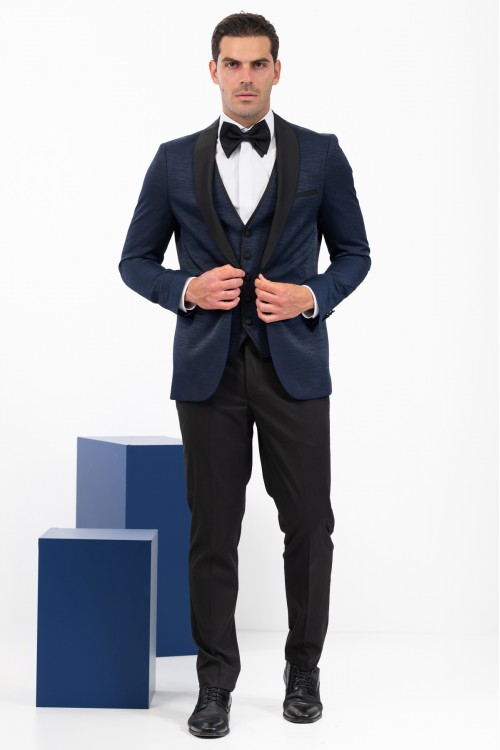 VITTORIO WEDDING SUIT SMOKIN BLUE 100-24-SMOKIN ZAKAR