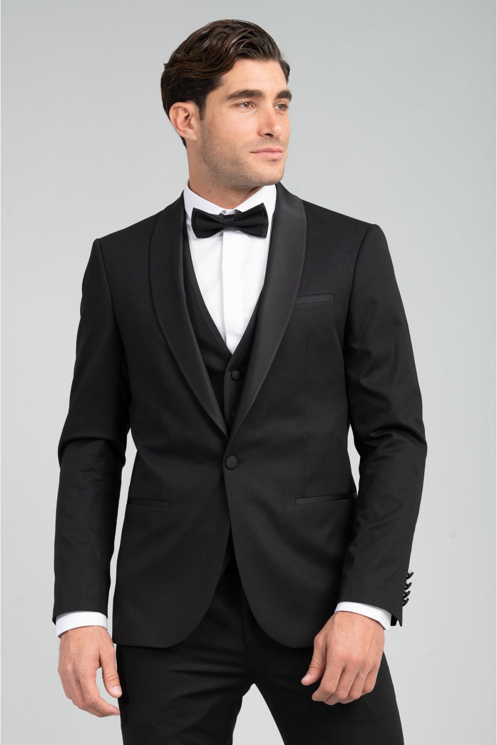VITTORIO WEDDING SUIT SMOKIN BLACK 100-25-SMOKIN