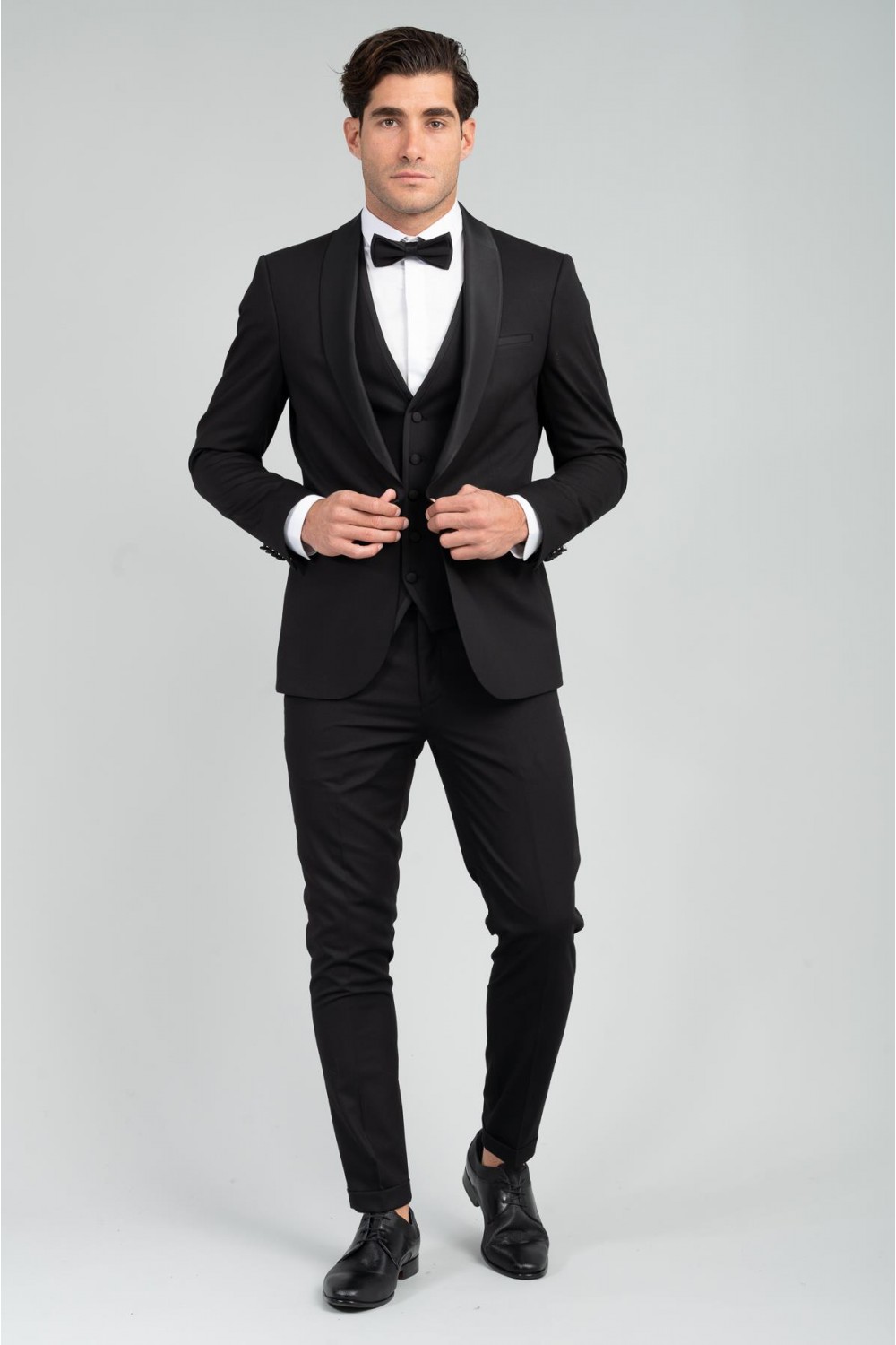 VITTORIO WEDDING SUIT SMOKIN BLACK 100-25-SMOKIN