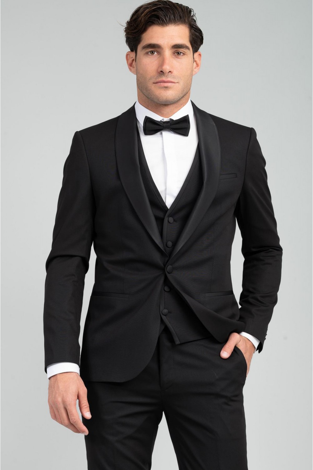 VITTORIO WEDDING SUIT SMOKIN BLACK 100-25-SMOKIN