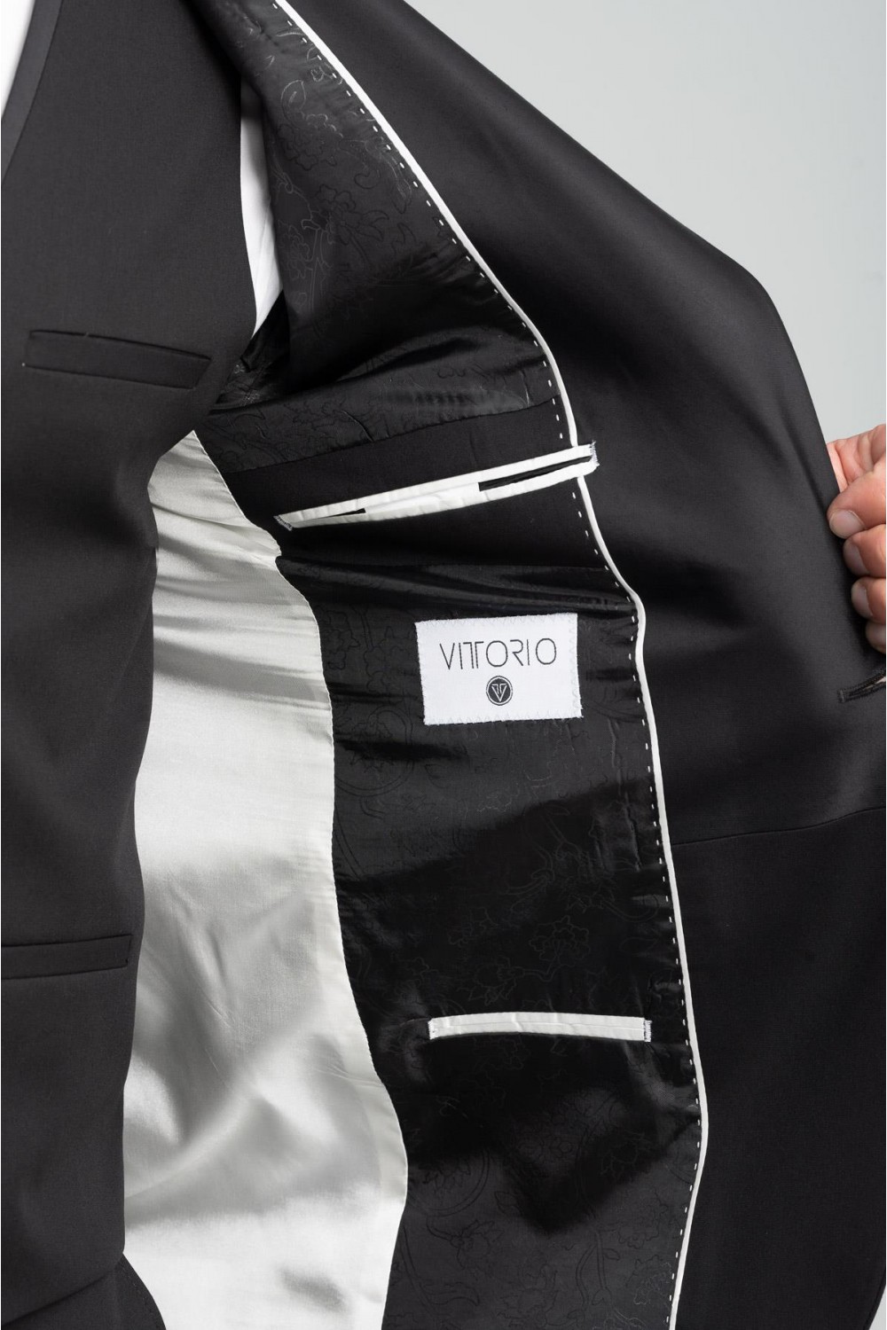 VITTORIO WEDDING SUIT SMOKIN BLACK 100-25-SMOKIN