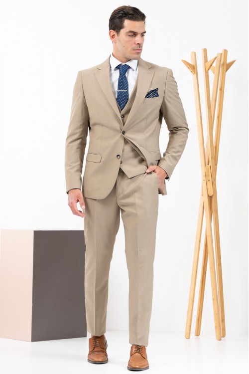 VITTORIO SUIT SLIM FIT JULIANO BEIGE 100-24-JULIANO