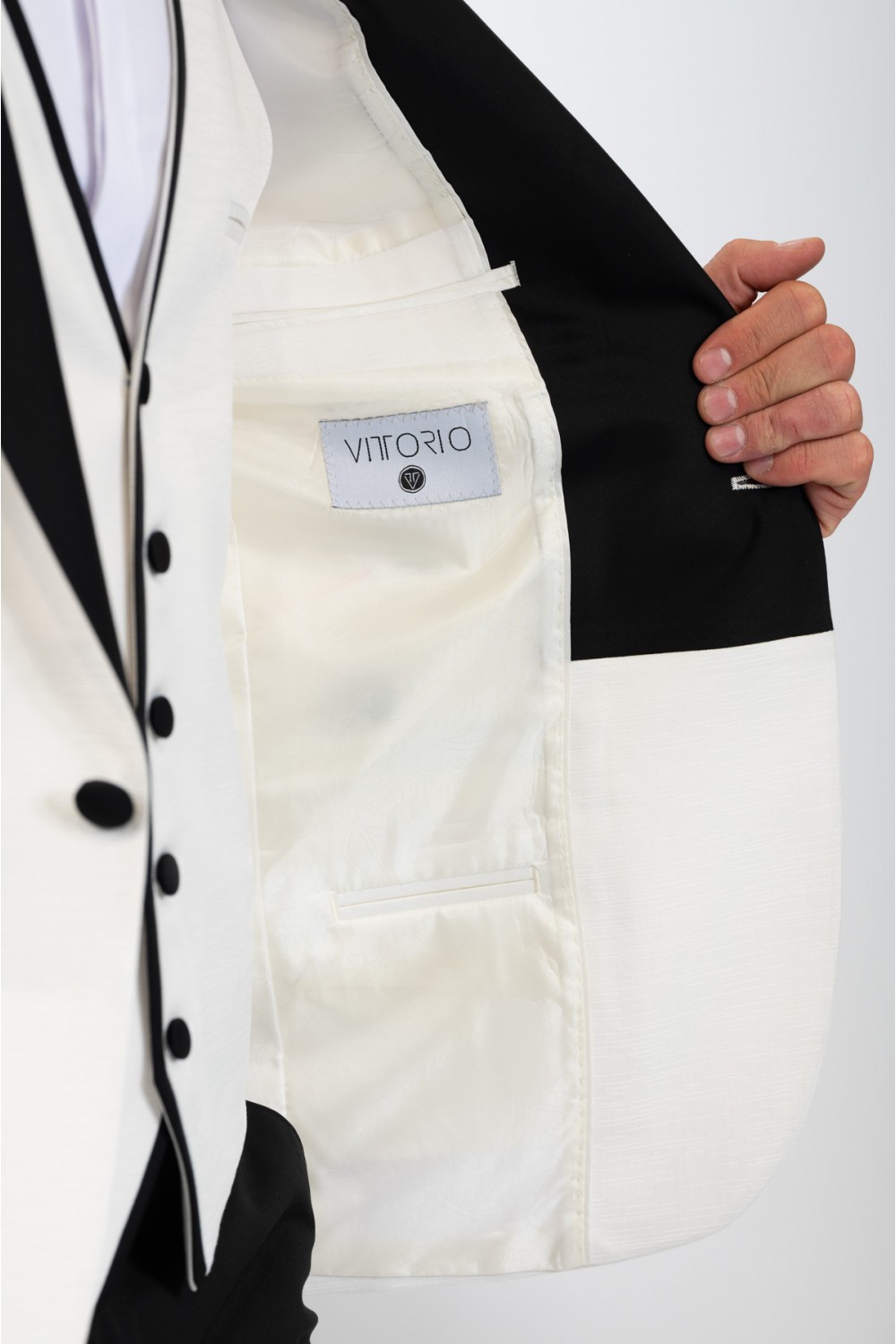 VITTORIO WEDDING SUIT SMOKIN ZAKAR OFF WHITE 100-24-SMOKIN