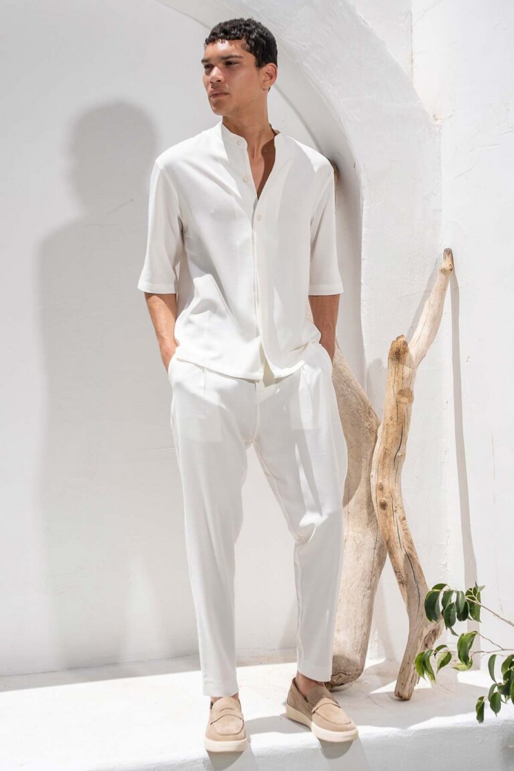 VITTORIO SET SHIRT & PANTS OFF WHITE 300-26-MORRONE