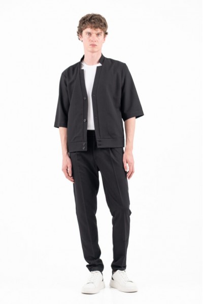 VITTORIO SET SHIRT & PANTS BLACK 300-26-BENITO