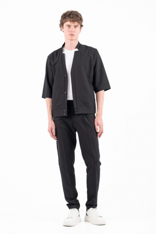 VITTORIO SET SHIRT & PANTS BLACK 300-26-BENITO