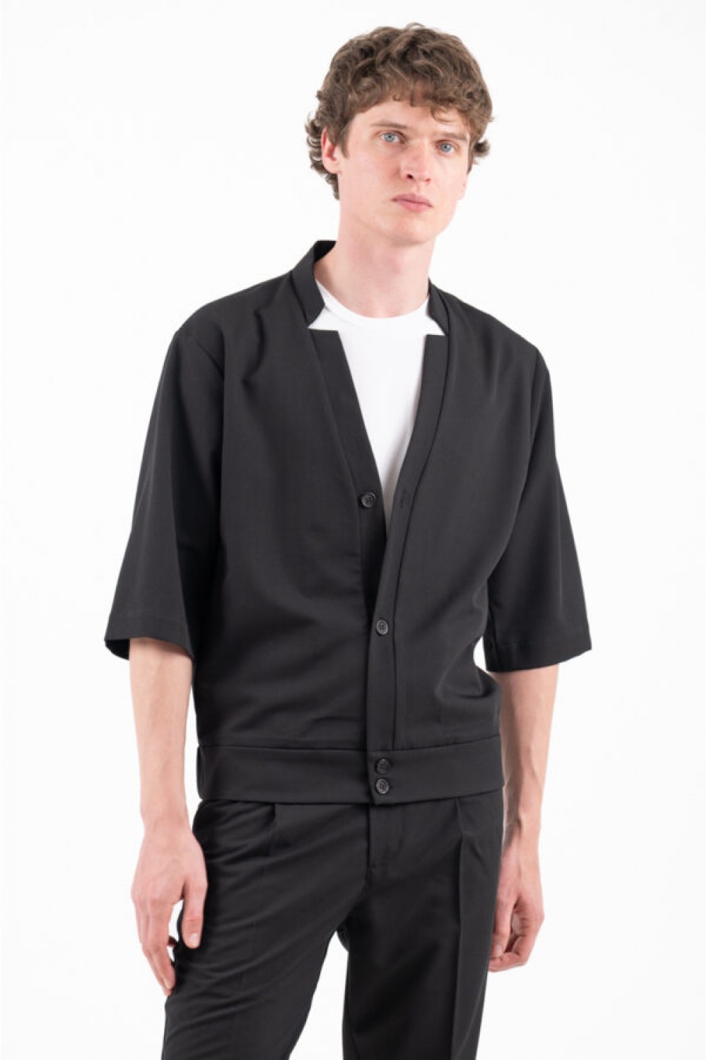 VITTORIO SET SHIRT & PANTS BLACK 300-26-BENITO