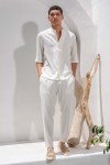 VITTORIO SET SHIRT & PANTS OFF WHITE 300-26-MORRONE