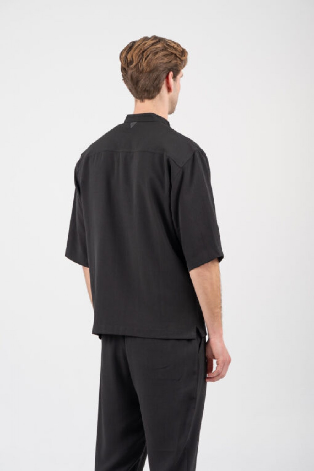 VITTORIO SET SHIRT & PANTS BLACK 300-26-MORRONE