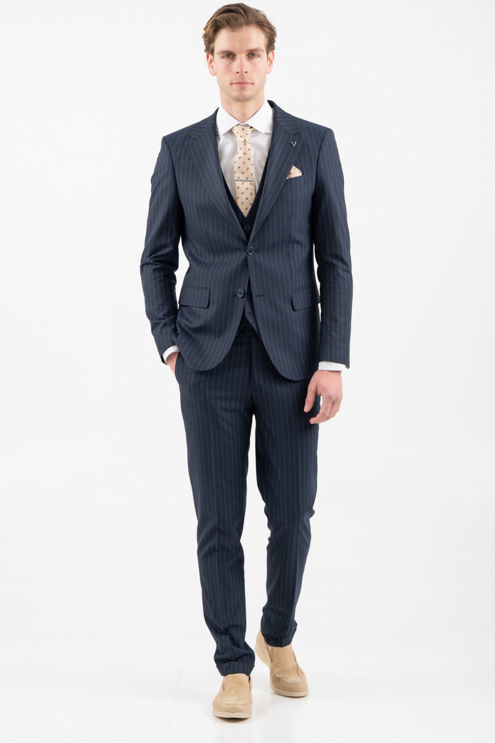VITTORIO SUIT SLIM FIT BALZANO BLUE 100-26-BALZANO