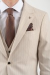 VITTORIO SUIT SLIM FIT BALZANO BEIGE 100-26-BALZANO