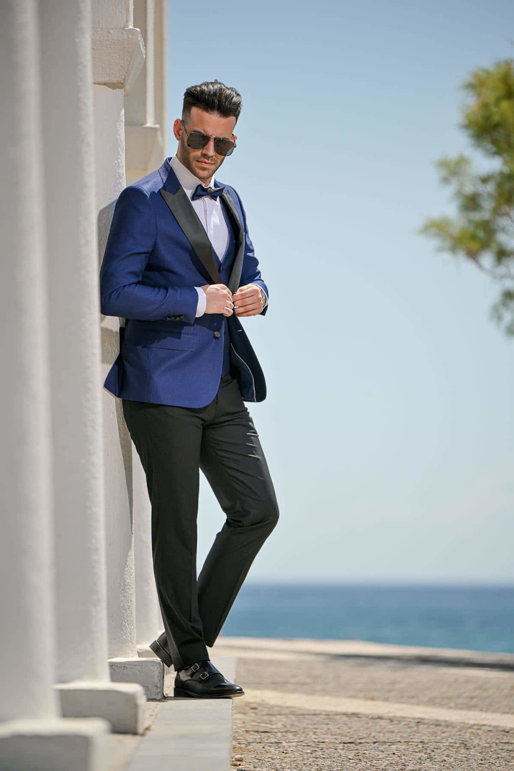 VITTORIO WEDDING SUIT BLUE 100-22-SMOKIN