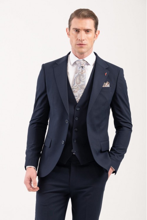 VITTORIO SUIT SLIM FIT ROSSI NAVY BLUE 100-25-ROSSI