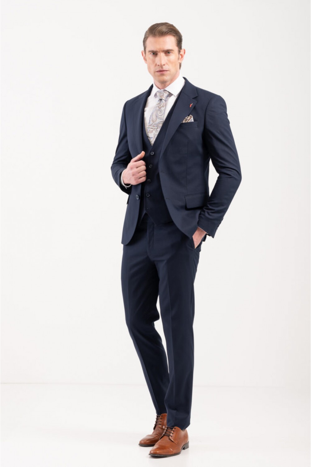 VITTORIO SUIT SLIM FIT ROSSI NAVY BLUE 100-25-ROSSI