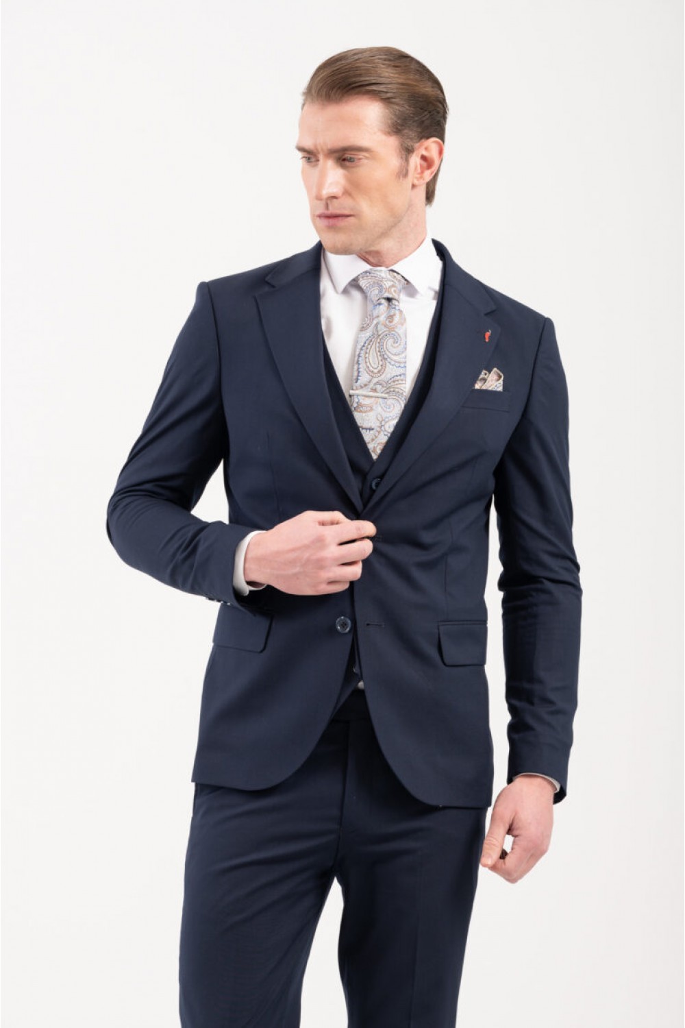 VITTORIO SUIT SLIM FIT ROSSI NAVY BLUE 100-25-ROSSI