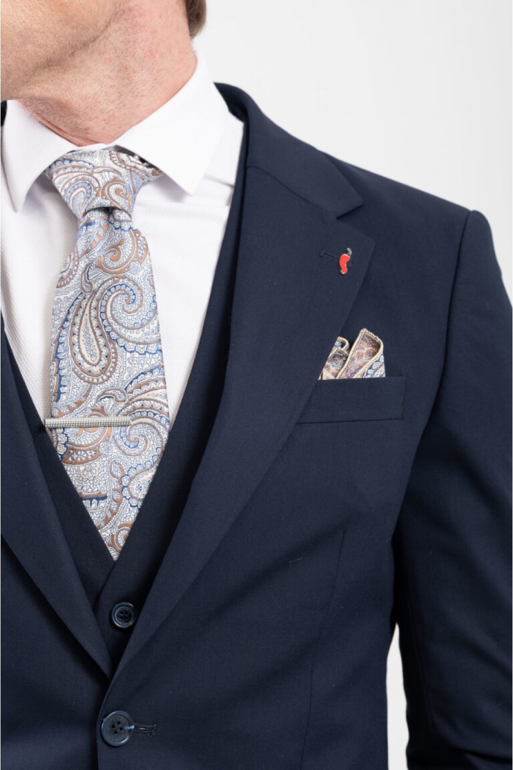 VITTORIO SUIT SLIM FIT ROSSI NAVY BLUE 100-25-ROSSI