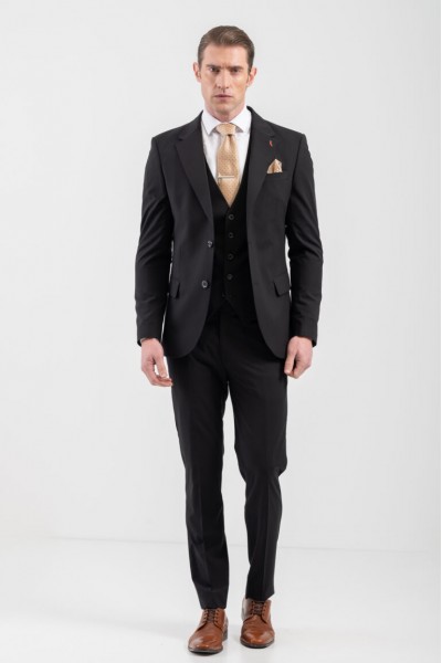 VITTORIO SUIT SLIM FIT ROSSI BLACK 100-25-ROSSI