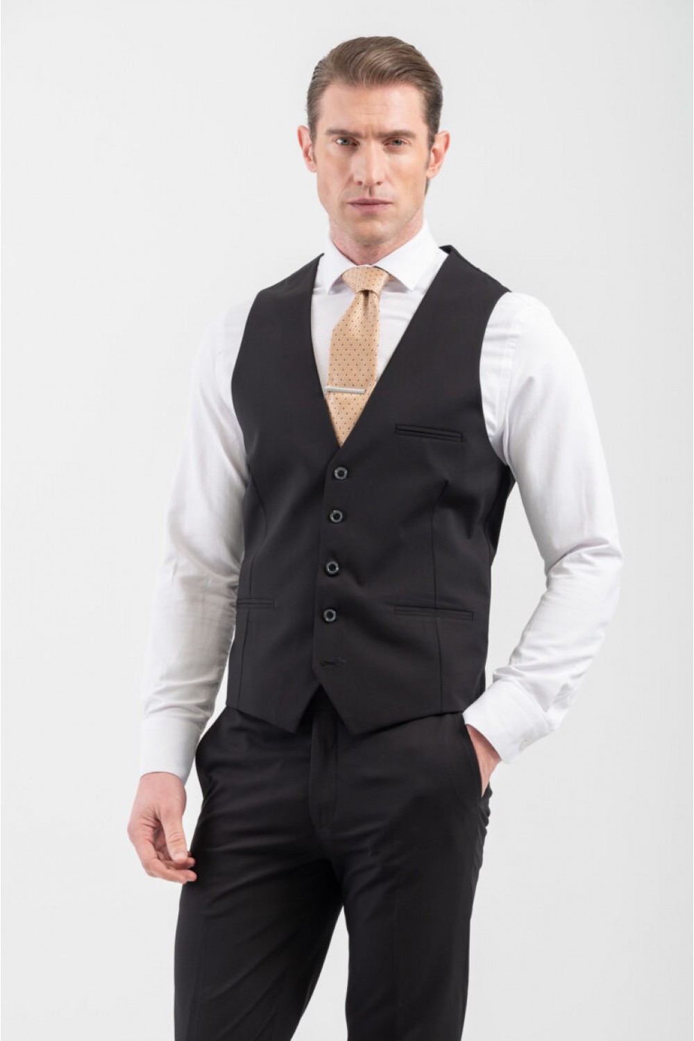 VITTORIO SUIT SLIM FIT ROSSI BLACK 100-25-ROSSI