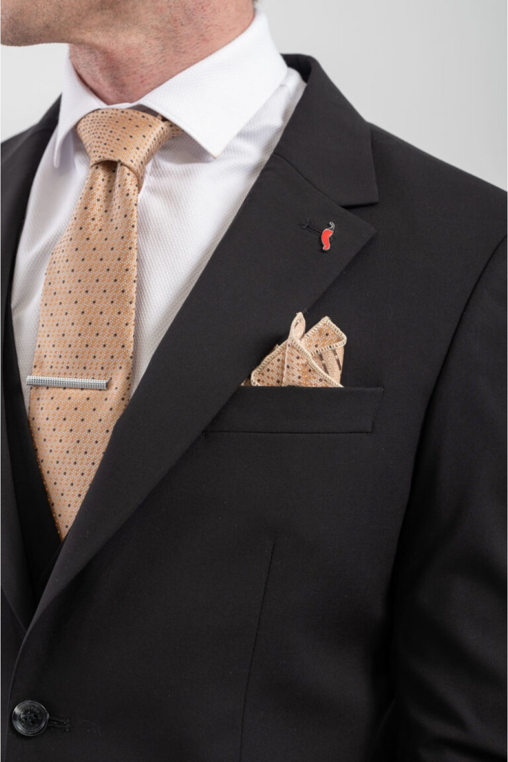 VITTORIO SUIT SLIM FIT ROSSI BLACK 100-25-ROSSI