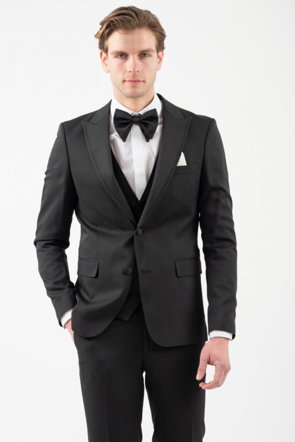 VITTORIO WEDDING SUIT GARDONE BLACK 100-26-GARDONE