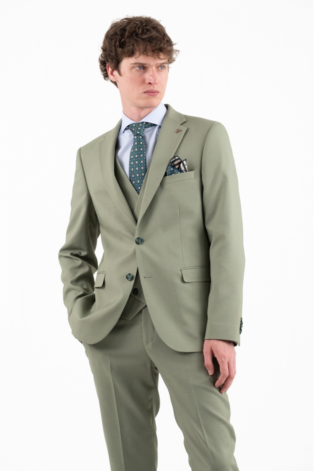 VITTORIO SUIT SLIM FIT RIBERIO GREEN 100-26-RIBERIO