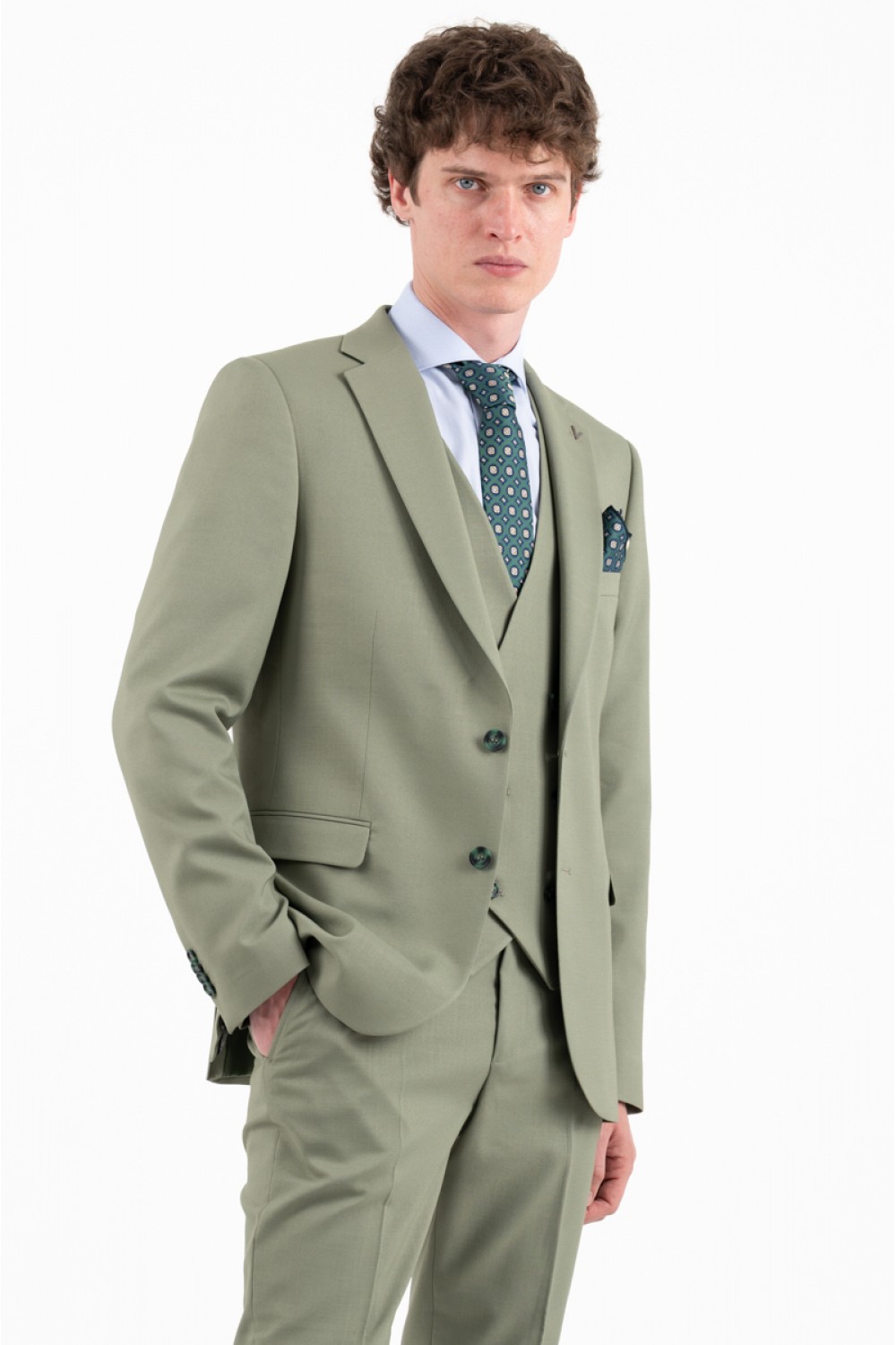 VITTORIO SUIT SLIM FIT RIBERIO GREEN 100-26-RIBERIO