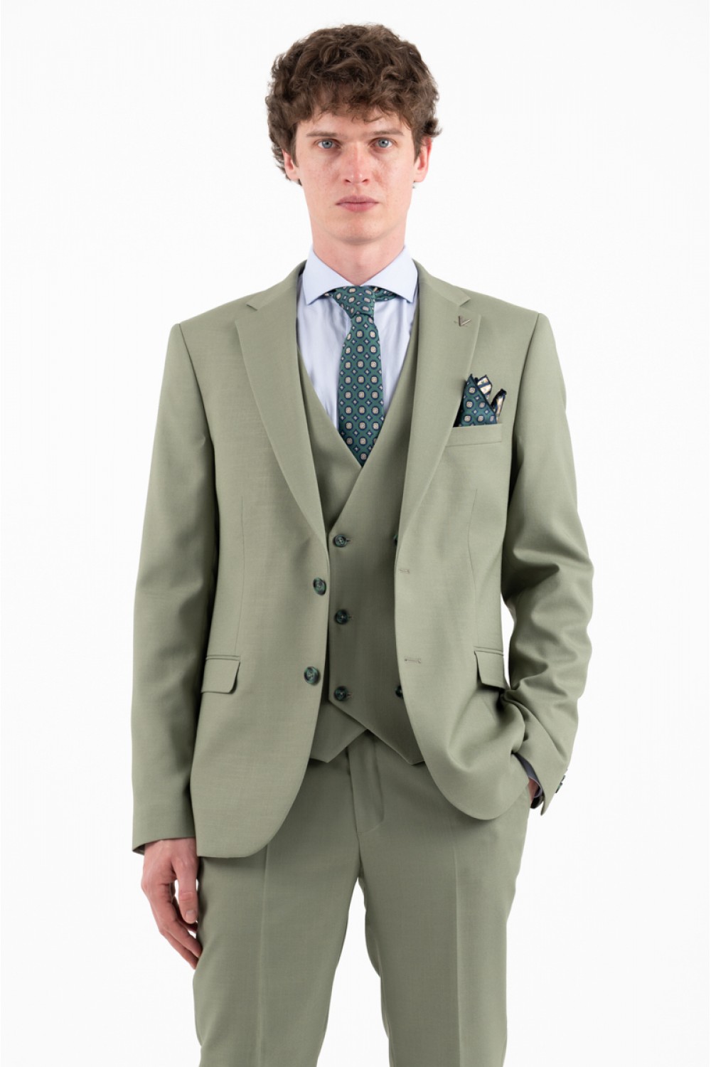 VITTORIO SUIT SLIM FIT RIBERIO GREEN 100-26-RIBERIO