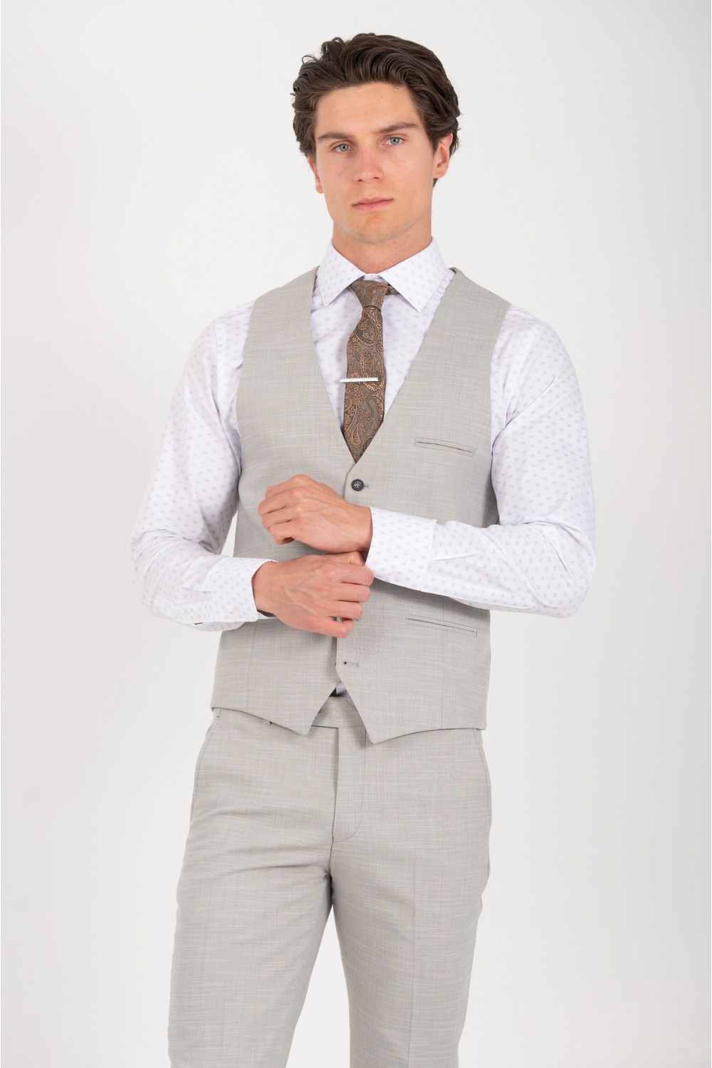 VITTORIO SUIT SLIM FIT ROMA GREY 100-26-ROMA