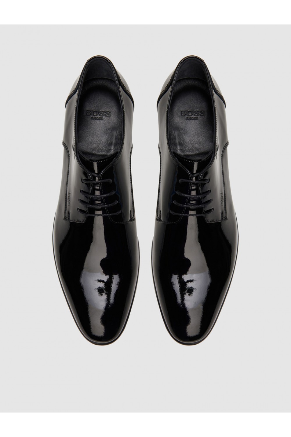 BOSS SHOES MENS BLACK LOUSTRINI DRESS SHOES B7513