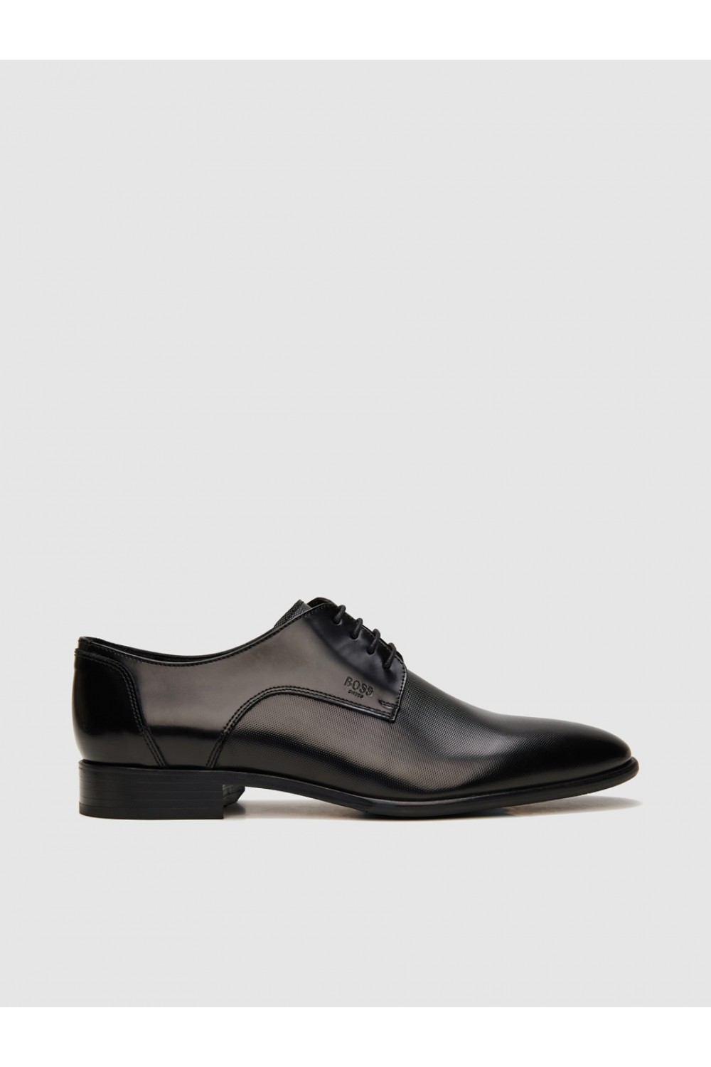 BOSS SHOES MENS BLACK POINT DRESS SHOES B7513
