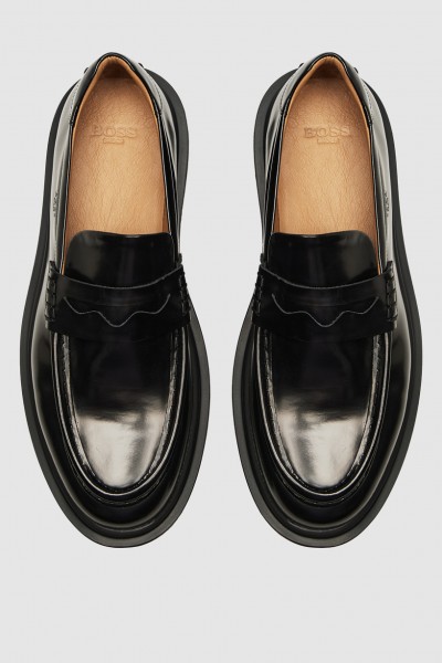 BOSS SHOES LOAFERS BLACK FLORENTIN C7876