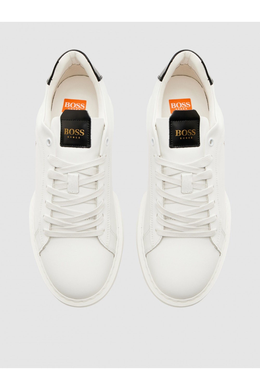 BOSS SHOES LEATHER SNEAKER WHITE GARDA C6964