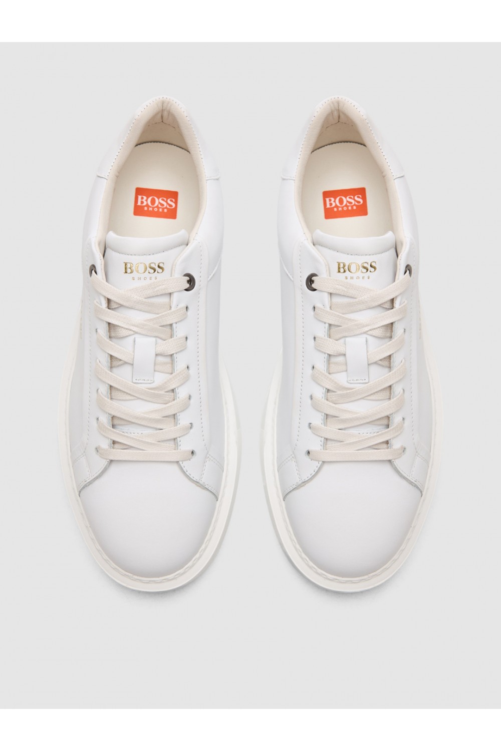 BOSS SHOES LEATHER SNEAKER WHITE GARDA EJ7175