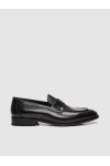 BOSS SHOES MENS MOCCASINS SHOES IN BLACK FLORENTIC D7694