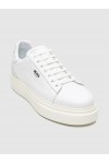 BOSS SHOES LEATHER SNEAKER WHITE PYRAMID D7940
