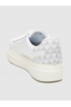 BOSS SHOES LEATHER SNEAKER WHITE PYRAMID D7940