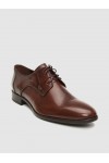 BOSS SHOES MENS COGNAC POINT DRESS SHOES B7513