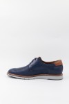 DAMIANI MEN LEATHER SHOES BLUE 2600