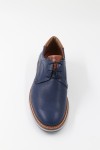 DAMIANI MEN LEATHER SHOES BLUE 2600