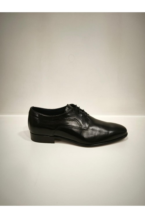 DAMIANI MEN LEATHER SHOES BLACK 2301