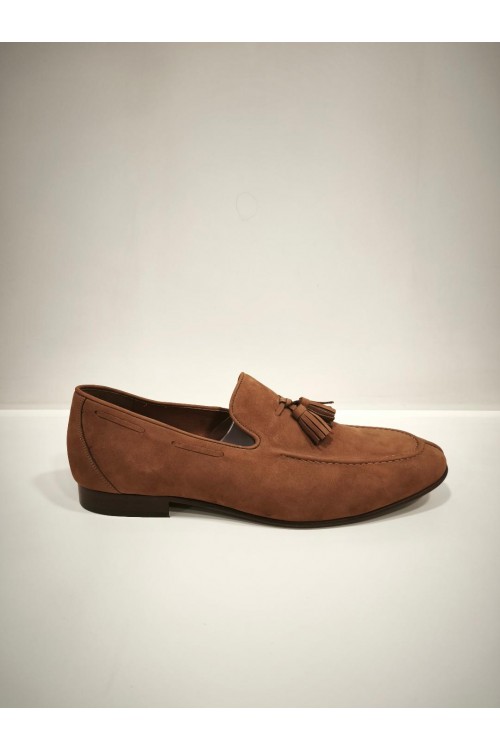 DAMIANI LEATHER SUEDE LOAFERS TABA 591