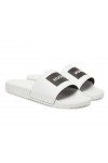 HUGO SLIDES WITH LOGO STRAP WHITE-BLACK 50548061-100