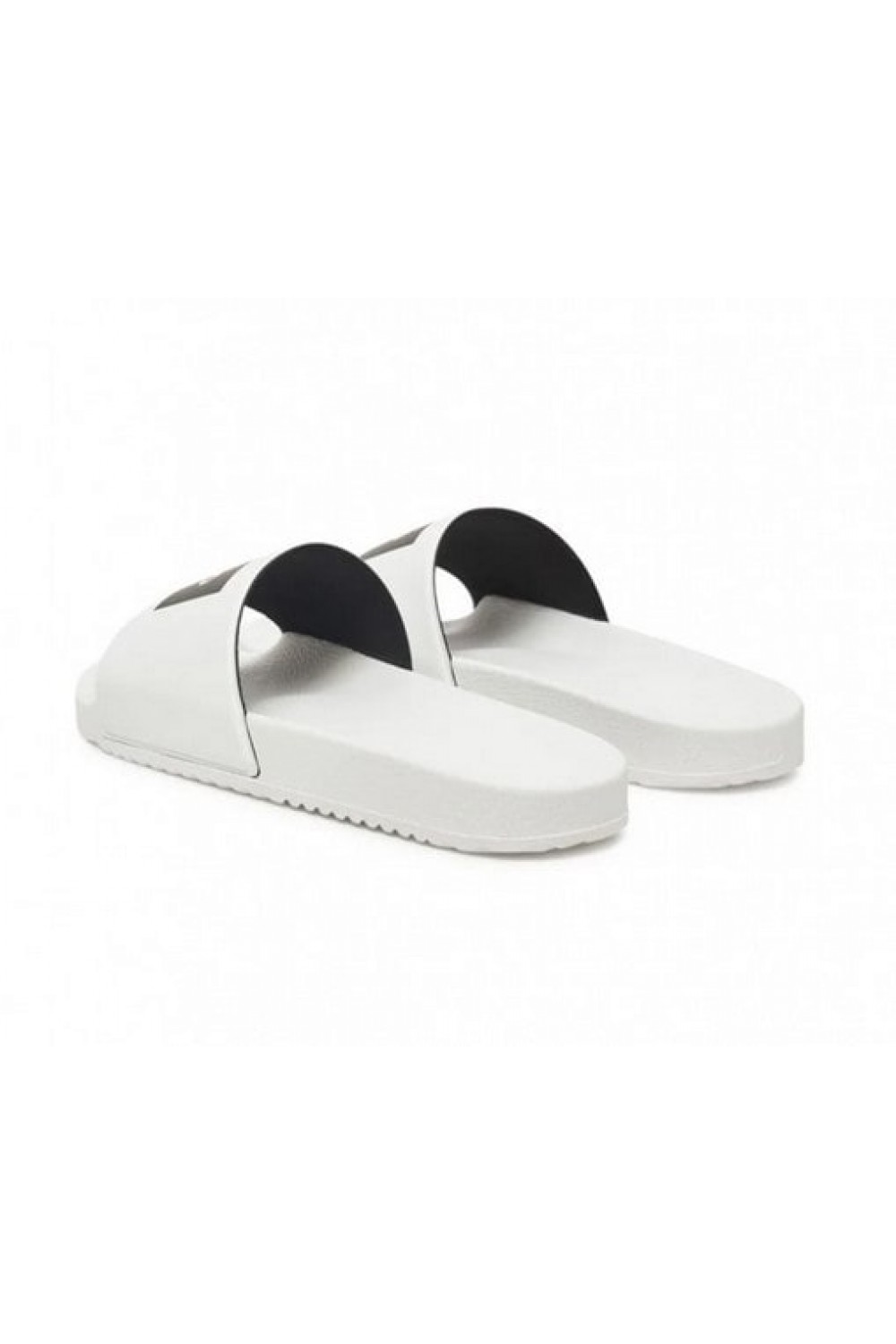 HUGO SLIDES WITH LOGO STRAP WHITE-BLACK 50548061-100