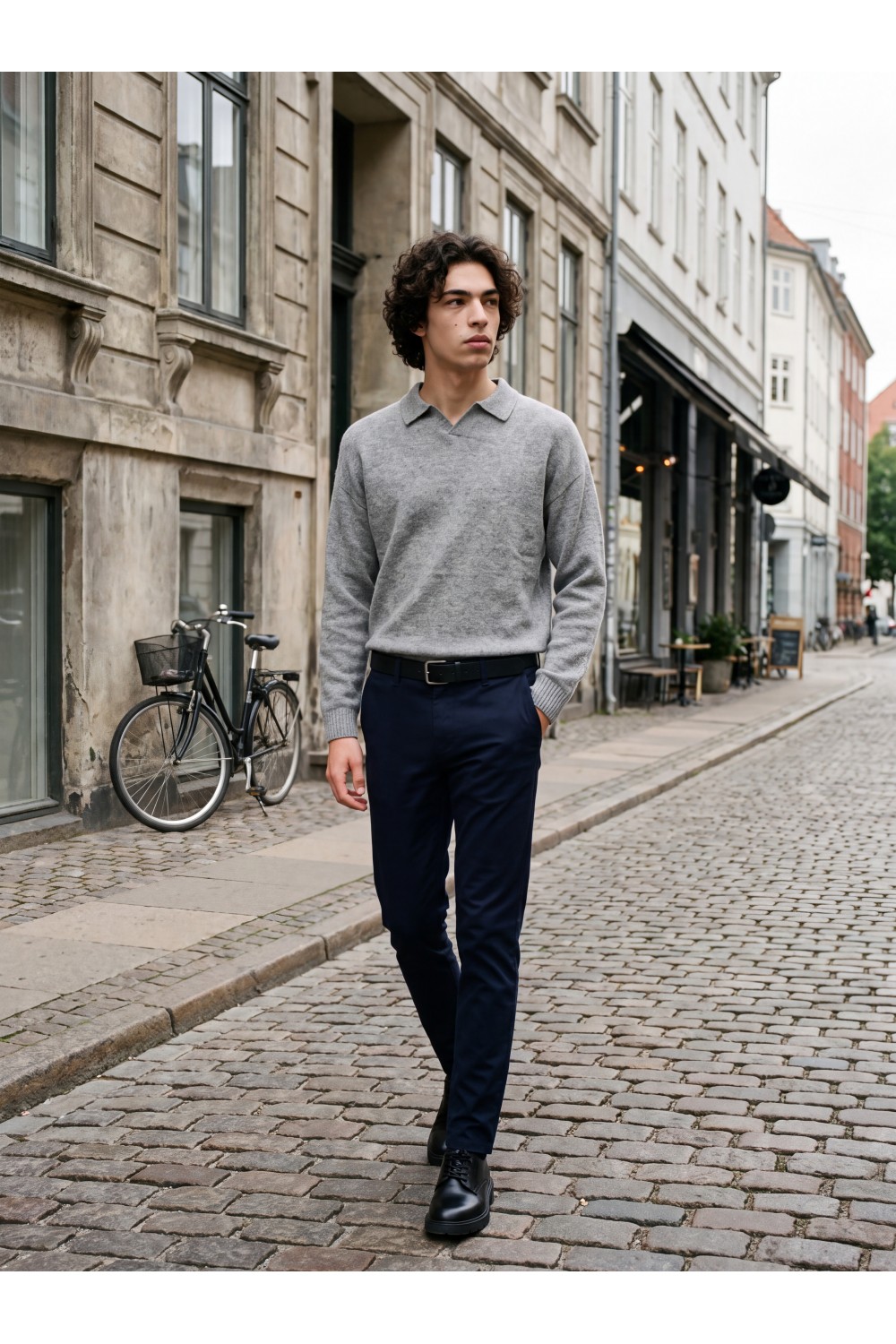 JACK & JONES PSTMARCO ARTHUR TENCEL BLEND CHINO SN DARK NAVY 12301838