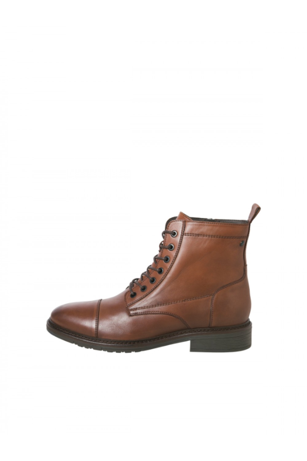 JACK&JONES JFWWENTWORTH LEATHER BOOT LN COGNAC 12280227